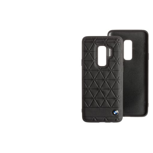 Изображение CG MOBILE Galaxy S9+ BMW EMBOSSED HEXAGON Real Leather Hard Case - BLACK BMHCS9LHEXBK