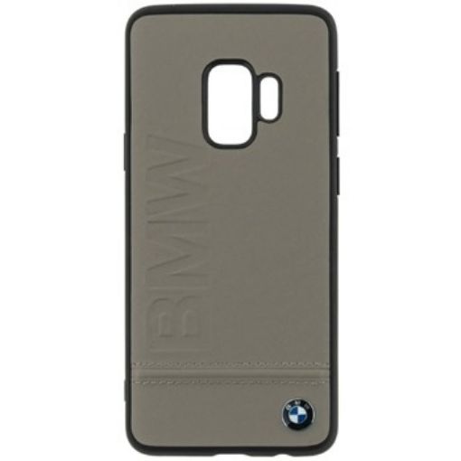 Изображение CG MOBILE Galaxy S9 BMW SIGNATURE Real Leather Imprint Logo Hard Case - Taupe BMHCS9LLST