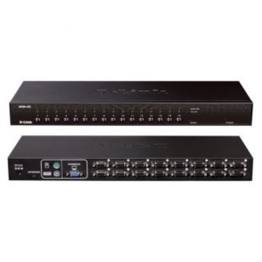 תמונה של D-LINK KVM COMBO Switch 16 Port PS/2 + USB Rackmount KVM-450