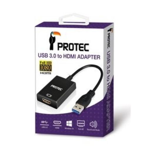 תמונה של מתאם USB 3.0 to HDMI FHD PROTEC DM156 FULL HD - USB3.0 to HDMI Adapter Protec