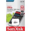 תמונה של כרטיס זיכרון SanDisk Ultra SDSQUNR-064G 64GB Micro SD סנדיסק