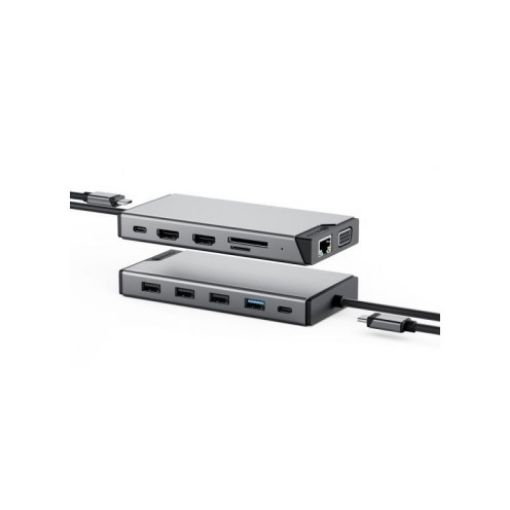 Изображение ALOGIC USB-C 12-in-1 DV3 Universal Triple Display DisplayLink with PD100W Dock DUCDDV3