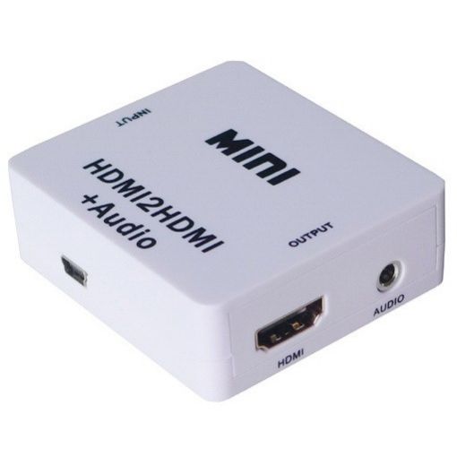 תמונה של OEM ממיר כניסת HDMI ליציאות HDMI + אודיו אנלוגי PL3.5 / מחלץ אודיו מ-HDMI HDCN04M3