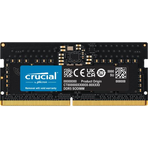 Изображение Crucial SODIMM 8GB DDR5 4800Mhz CL40 (16Gbit) CT8G48C40S5