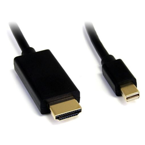 Изображение Кабель Mini DisplayPort мужской для подключения кабеля HDMI мужской длиной 1,8 метра с золотым касанием.