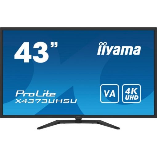 תמונה של מסך מחשב IIYAMA 42.5" ProLite Ultra HD 4K VA Speakers X4373UHSU-B1