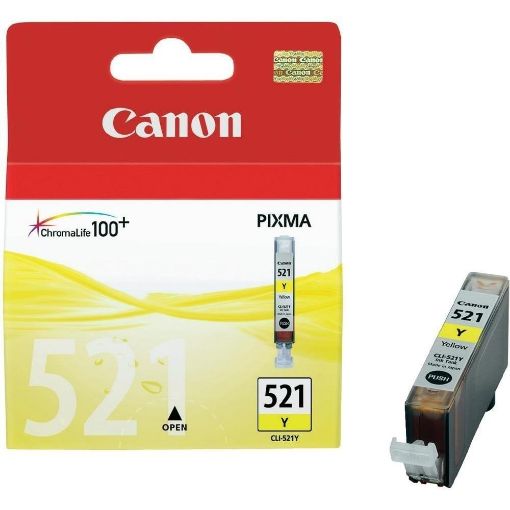 תמונה של Canon מילוי קנון צהוב‎ IP-4600 מס' CLI–521Y CLI-521Y