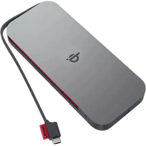 Изображение Резервный аккумулятор Lenovo Go Wireless Power Bank 10000mAh G0A3LG1WWW - цвет Storm Grey.