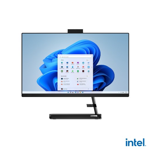 Изображение Компьютер All-in-One без сенсорного экрана Lenovo IdeaCentre AIO 3-24IAP7 F0GH014LIV - черный цвет.