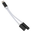 תמונה של מתאם לאוזניות USB 3.1 Type-C ל-3.5 מ''מ עם חיבור USB לטעינה Gold Touch בצבע לבן/שחור