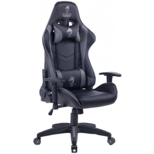 Picture of Dragon Olympus Gaming Chair - Black / Gray color.