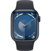 Изображение Умные часы Apple Watch 41 мм серия 9 GPS+Cellular, цвет корпуса Midnight Aluminum Case, цвет ремешка Midnight Sport Band, размер ремешка S/M.
