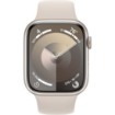 Изображение Умные часы Apple Watch 45 мм Series-9 GPS, цвет корпуса – звездный алюминиевый, цвет ремешка – спортивный звездный, размер ремешка M/L.