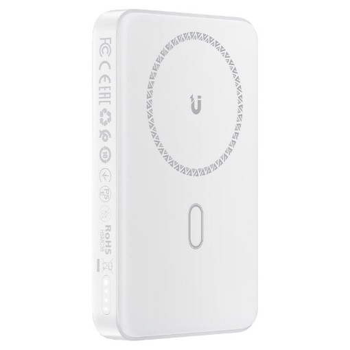 Picture of AceFast 10000mAh PD 20W MagSafe backup battery in white color.