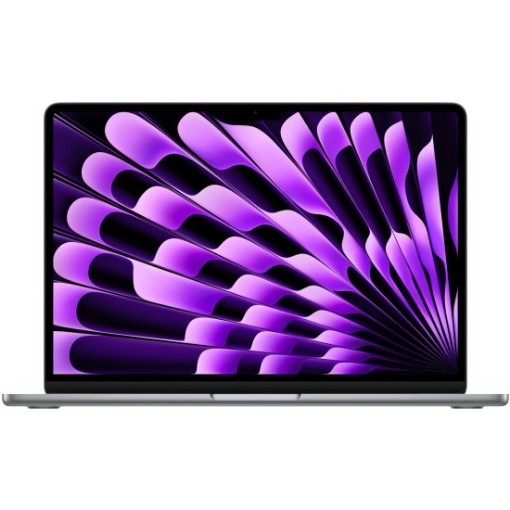 Изображение Ноутбук Apple MacBook Air 13 с процессором M3, 8-ядерным ЦПУ, 10-ядерным ГПУ, накопителем SSD на 1 ТБ, 24 ГБ объединенной памяти - цвет Space Gray - клавиатура на иврите / английском языке - модель Z1G500081.